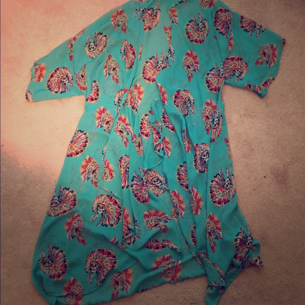 Indian skull kimono